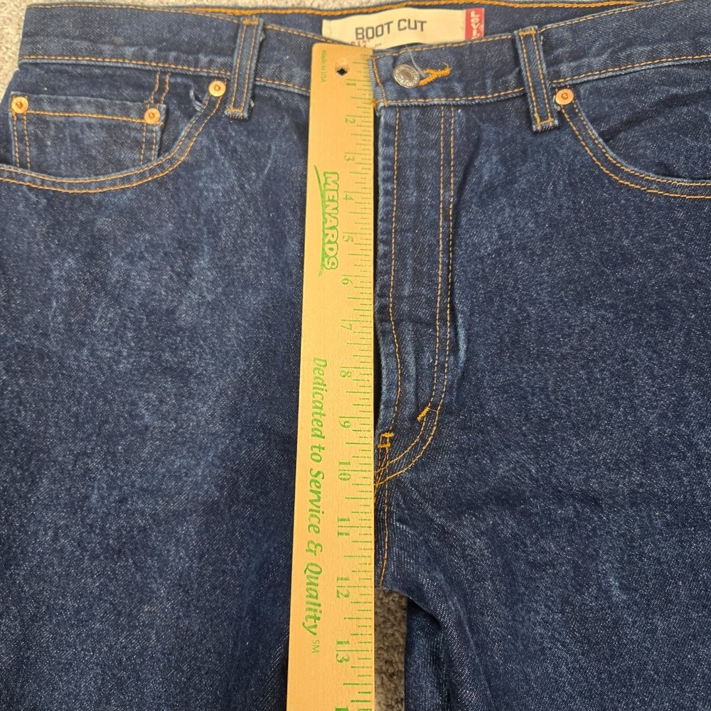 Levis 517 Boot Cut Jeans Men's 36x32 Blue 100% cotton Denim Vintage - Picture 8 of 11
